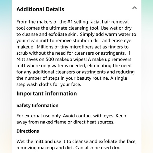 NIB - Finishing Touch Flawless - Pure Clean - 7 Day Facial Cleansing Mitt Set - Picture 9 of 9
